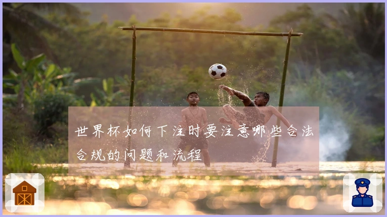 世界杯如何下注时要注意哪些合法合规的问题和流程